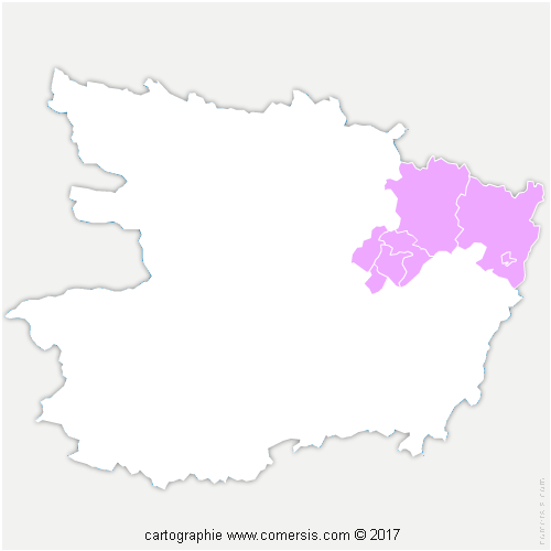 Communauté de Communes Baugeois Vallée cartographie