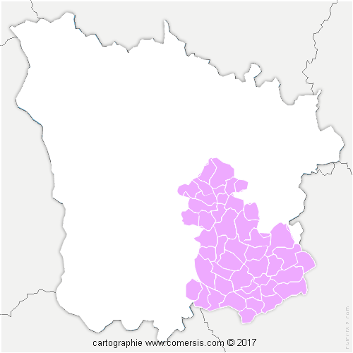 Communauté de Communes Bazois Loire Morvan cartographie