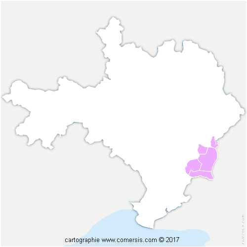 Communauté de Communes Beaucaire Terre d'Argence cartographie