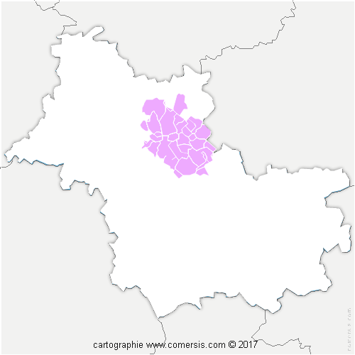 Communauté de Communes Beauce Val de Loire cartographie