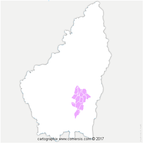 Communauté de Communes Berg et Coiron cartographie