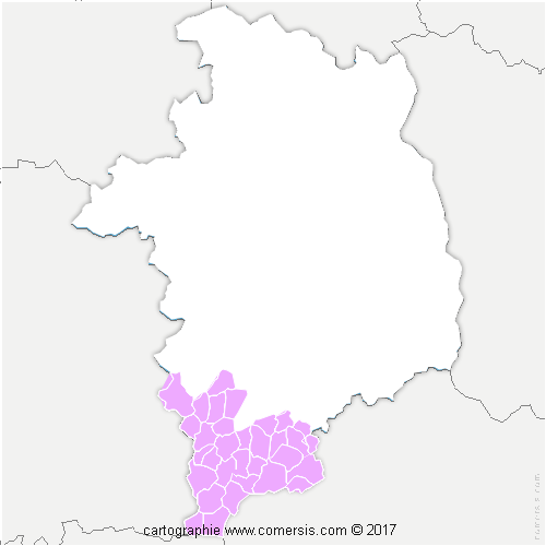 Communauté de Communes Berry Grand Sud cartographie