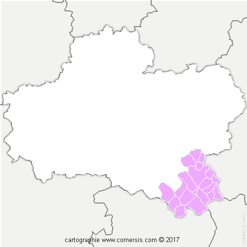 Communauté de Communes Berry Loire Puisaye cartographie