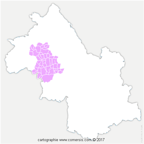 Communauté de Communes Bièvre Isère cartographie