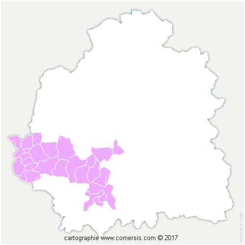 Communauté de Communes Brenne - Val de Creuse cartographie