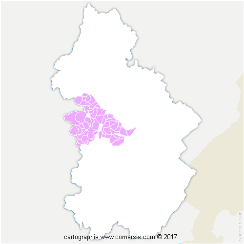 Communauté de Communes Bresse Haute Seille cartographie