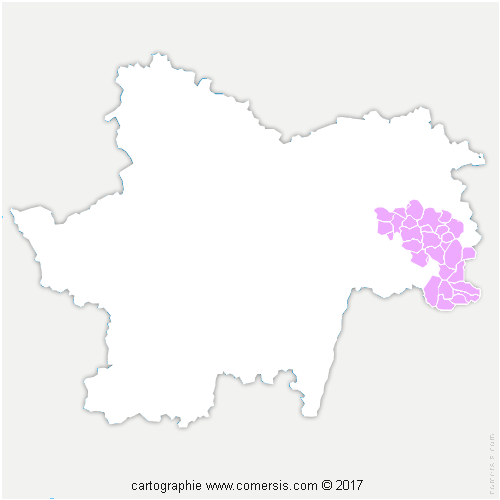 Communauté de Communes Bresse Louhannaise Intercom' cartographie