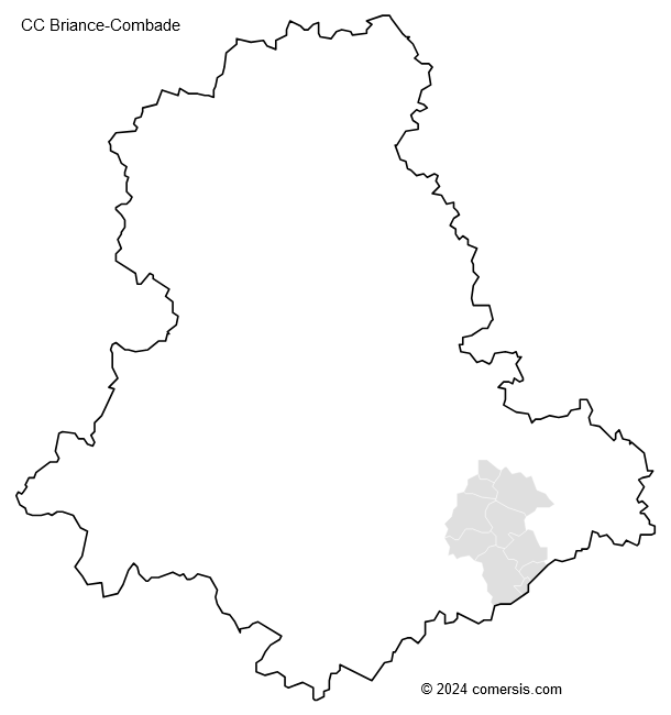 Communauté de Communes Briance-Combade cartographie