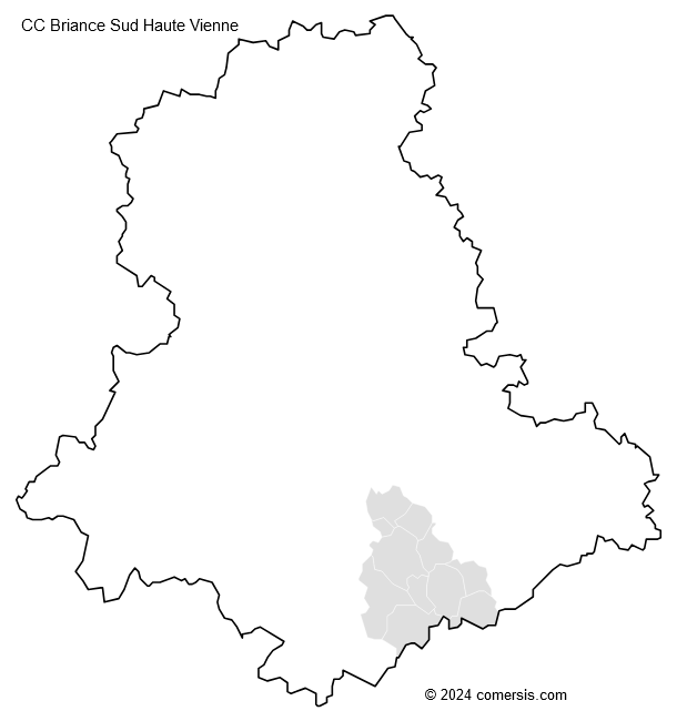 Communauté de Communes Briance Sud Haute Vienne cartographie