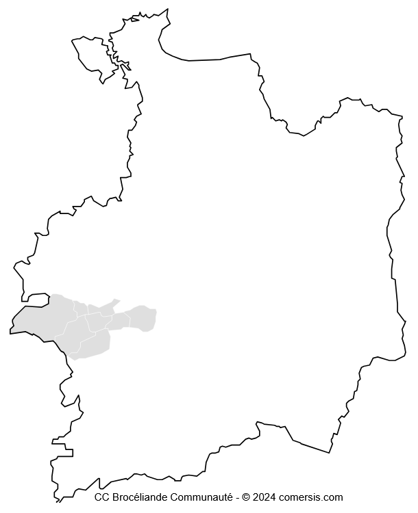 Communauté de Communes Brocéliande Communauté cartographie