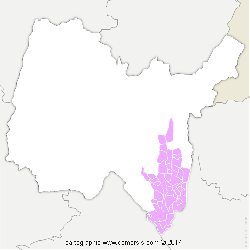 Communauté de Communes Bugey Sud cartographie