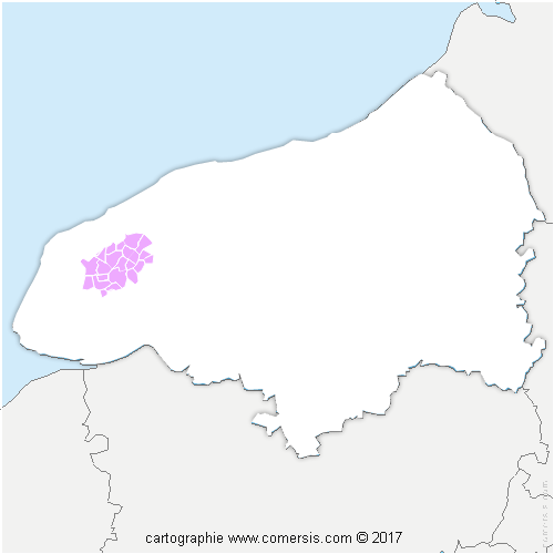 Communauté de Communes Campagne-de-Caux cartographie