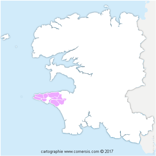 Communauté de Communes Cap Sizun - Pointe du Raz cartographie