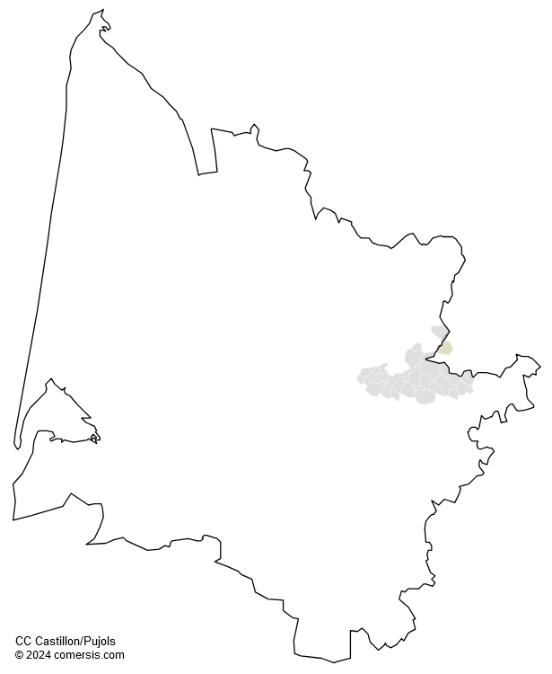 Communauté de Communes Castillon/Pujols cartographie