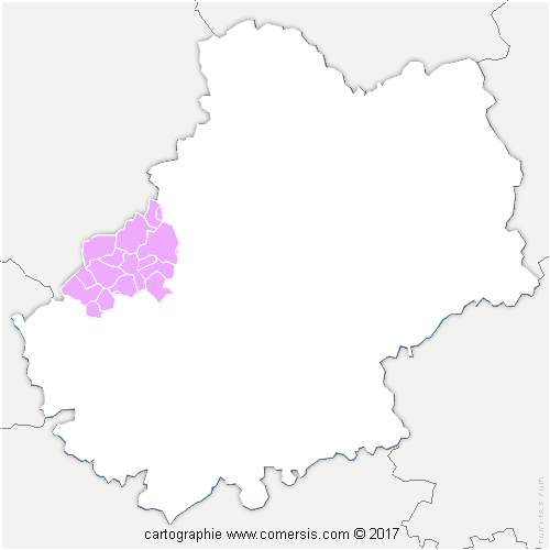 Communauté de Communes Cazals-Salviac cartographie