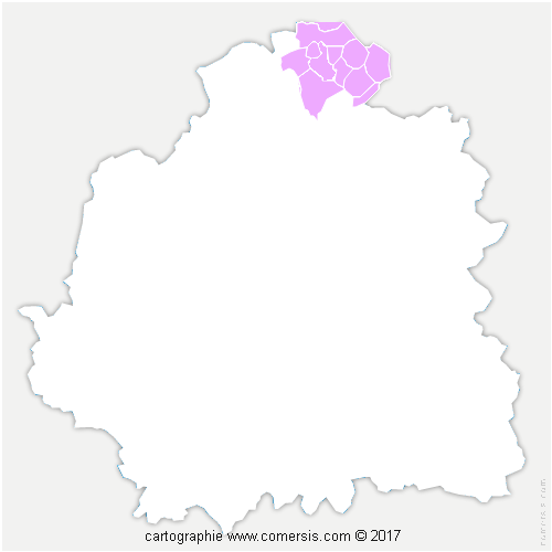 Communauté de Communes Chabris - Pays de Bazelle cartographie