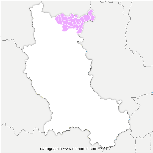 Communauté de Communes Charlieu-Belmont cartographie
