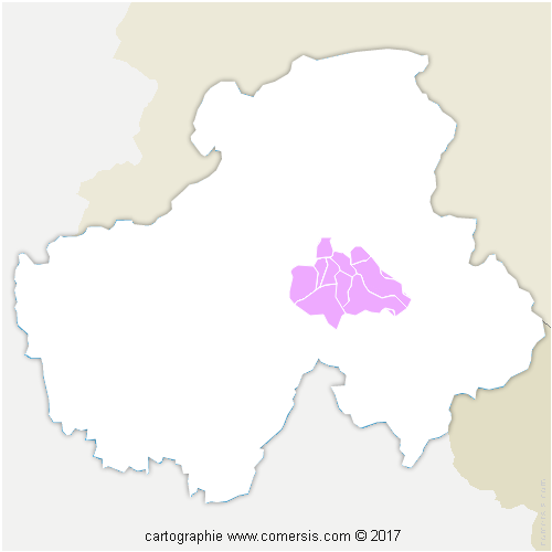 Communauté de Communes Cluses-Arve et Montagnes cartographie