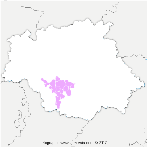 Communauté de Communes Coeur d'Astarac en Gascogne cartographie