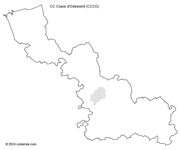 Communauté de Communes Coeur d'Ostrevent (CCCO) cartographie