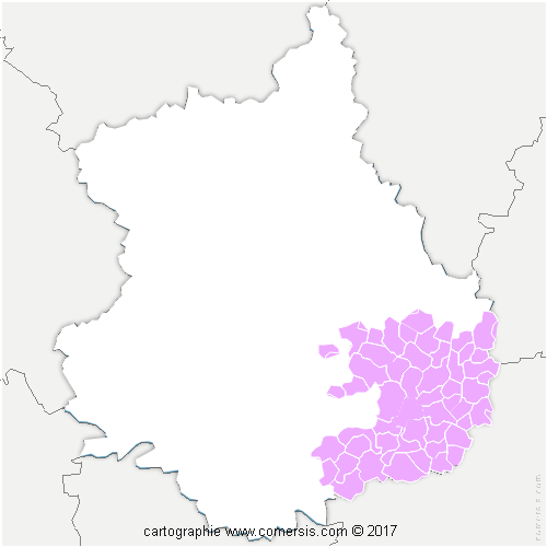 Communauté de Communes Coeur de Beauce cartographie