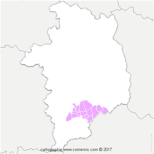 Communauté de Communes Coeur de France cartographie