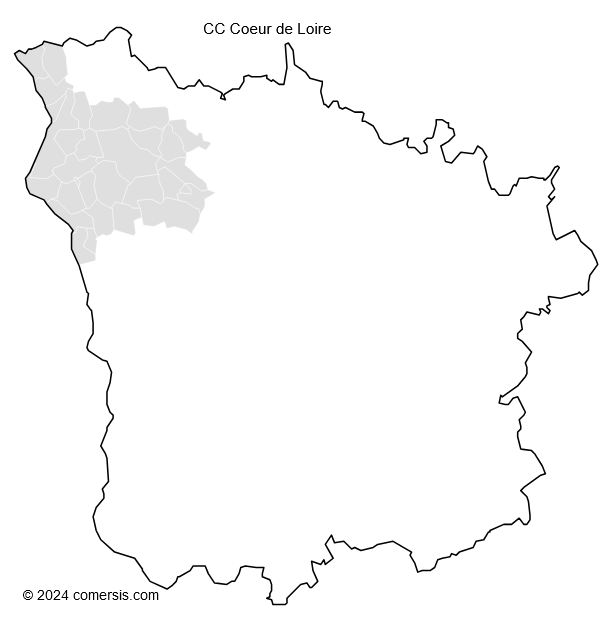 Communauté de Communes Coeur de Loire cartographie