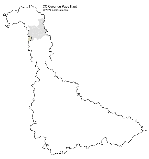 Communauté de Communes Coeur du Pays Haut cartographie