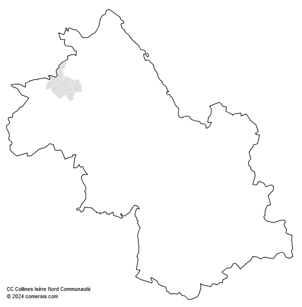 Communauté de Communes Collines Isère Nord Communauté cartographie