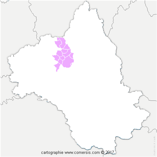 Communauté de Communes Conques-Marcillac cartographie
