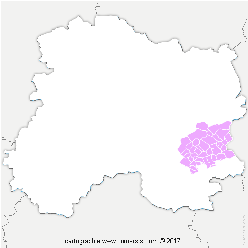 Communauté de Communes Côtes de Champagne et Val de Saulx cartographie