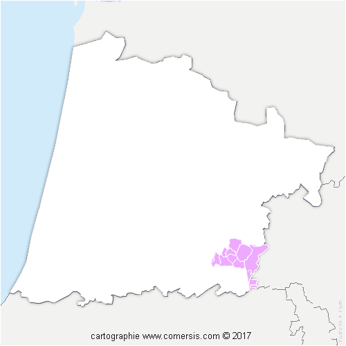 Communauté de Communes d'Aire-sur-l'Adour cartographie