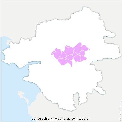 Communauté de Communes d'Erdre et Gesvres cartographie