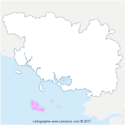Communauté de Communes de Belle Ile en Mer cartographie