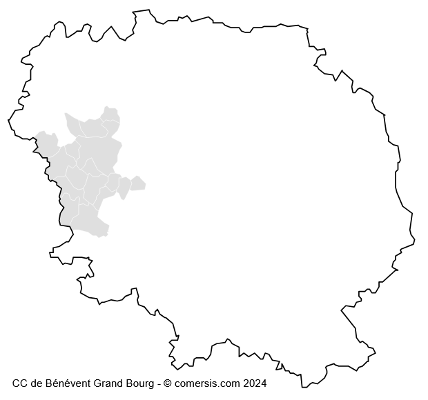 Communauté de Communes de Bénévent Grand Bourg cartographie