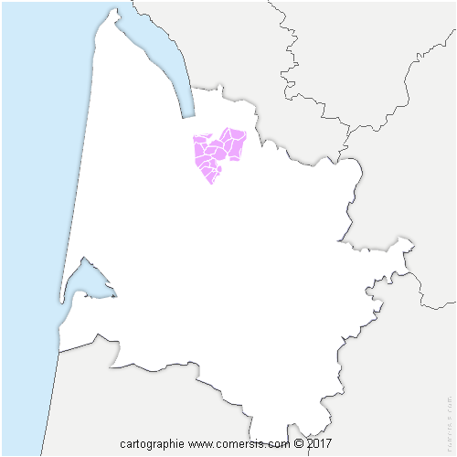 Communauté de Communes de Blaye cartographie