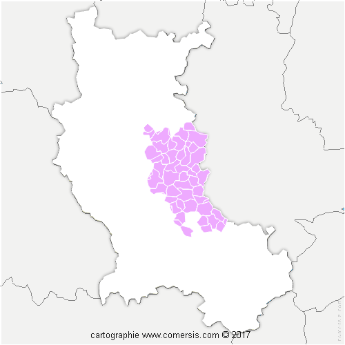 Communauté de Communes de Forez-Est cartographie