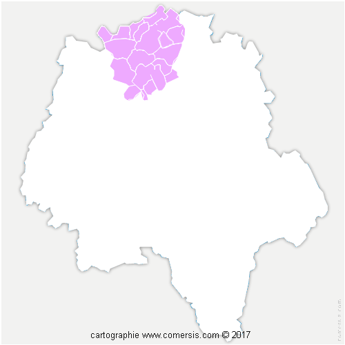 Communauté de Communes de Gâtine et Choisilles - Pays de Racan cartographie