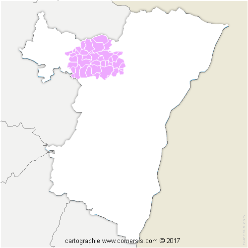 Communauté de Communes de Hanau-La Petite Pierre cartographie