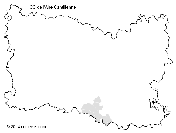 Communauté de Communes de l'Aire Cantilienne cartographie