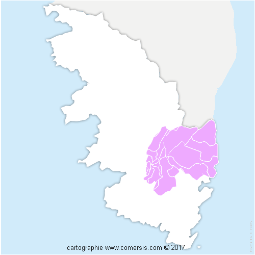 Communauté de Communes de l'Alta Rocca cartographie