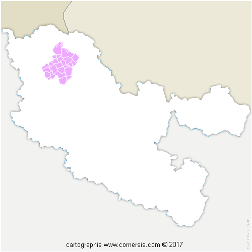 Communauté de Communes de l'Arc Mosellan cartographie