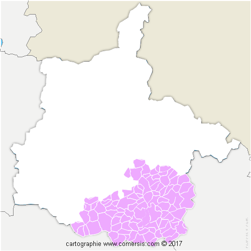 Communauté de Communes de l'Argonne Ardennaise cartographie