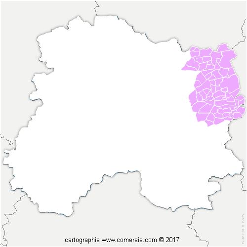 Communauté de Communes de l'Argonne Champenoise cartographie