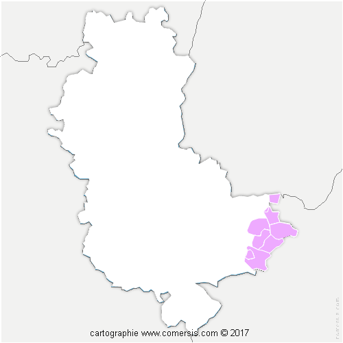 Communauté de Communes de l'Est Lyonnais (CCEL) cartographie