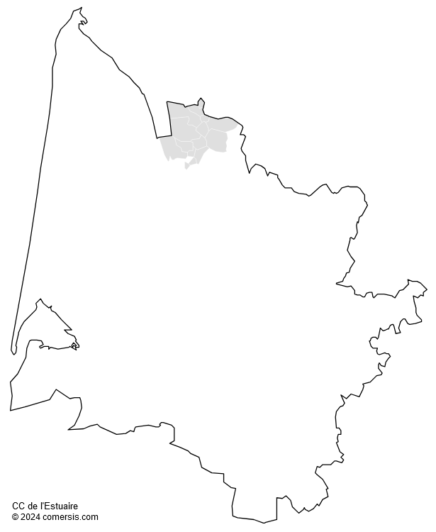 Communauté de Communes de l'Estuaire cartographie