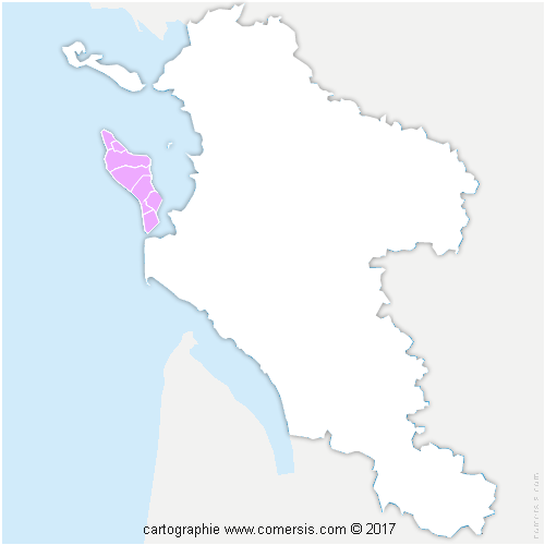 Communauté de Communes de l'Ile d'Oléron cartographie