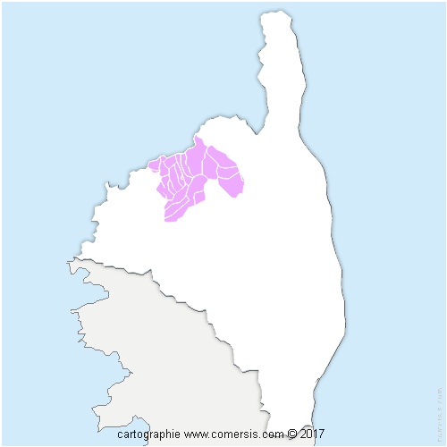 Communauté de Communes de l'Ile-Rousse - Balagne cartographie