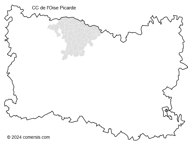 Communauté de Communes de l'Oise Picarde cartographie