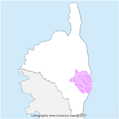 Communauté de Communes de l'Oriente cartographie